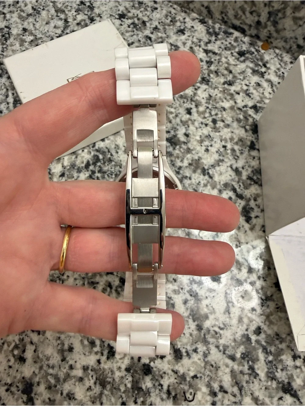 New DS Daniel Steiger White Ceramic Watch